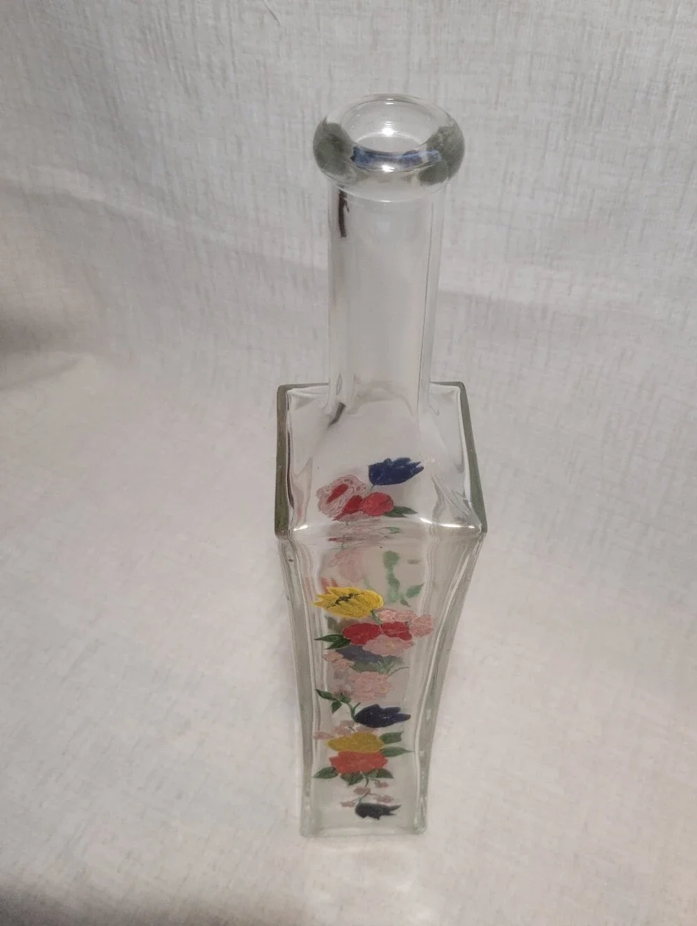 Vintage Avon Glass Flower Bud Vase 7.75